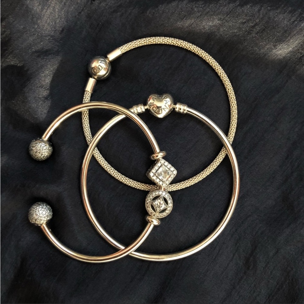 NWOT Original Pandora bangle set - Picture 2 of 6